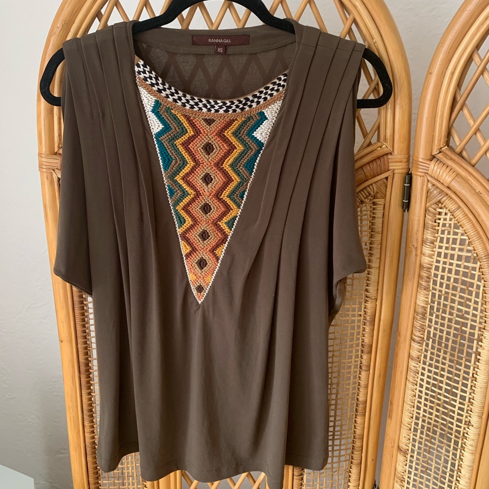 Beautiful embroidered Ranna Gill top
